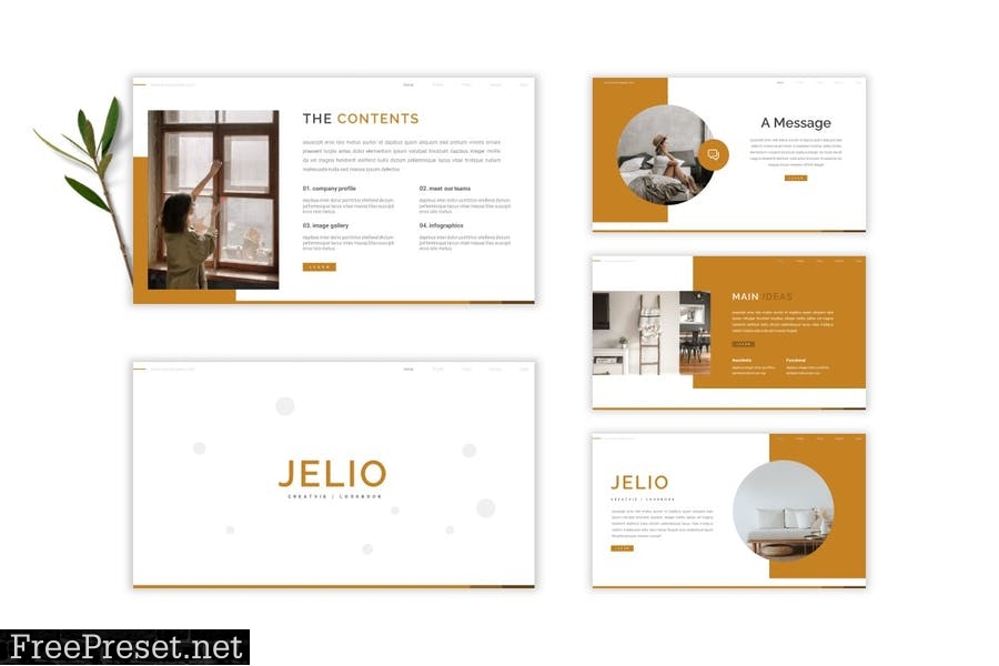 Jelio - Powerpoint Template U3T2RQW