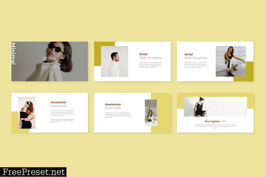 Jerial Fashion PowerPoint Template PSJN865