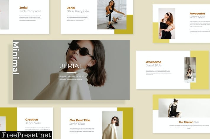 Jerial Fashion PowerPoint Template PSJN865