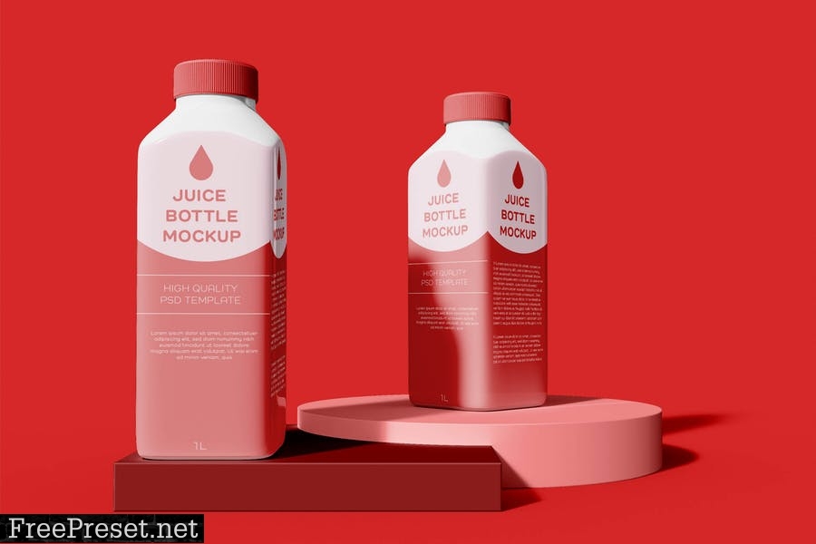 Juice Bottle Mockup 6AJT53J