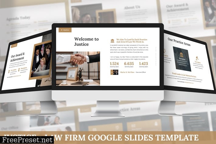 Justice - Law Firm Google Slide Template VQDQY66