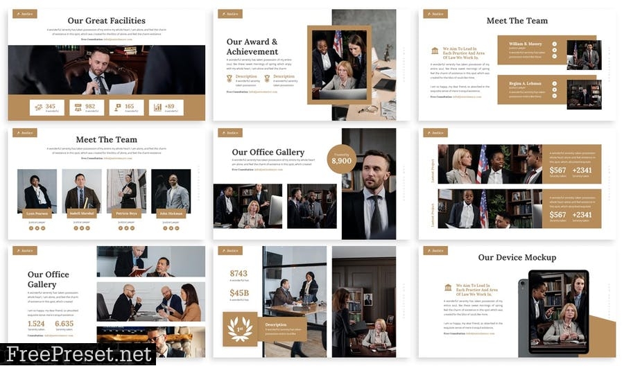 Justice - Law Firm Powerpoint Template LLNGNPA