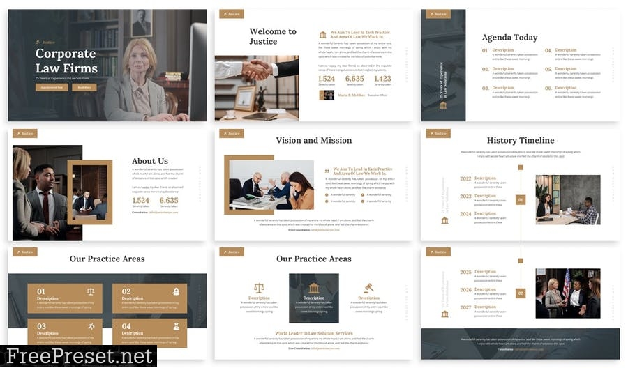 Justice - Law Firm Powerpoint Template LLNGNPA