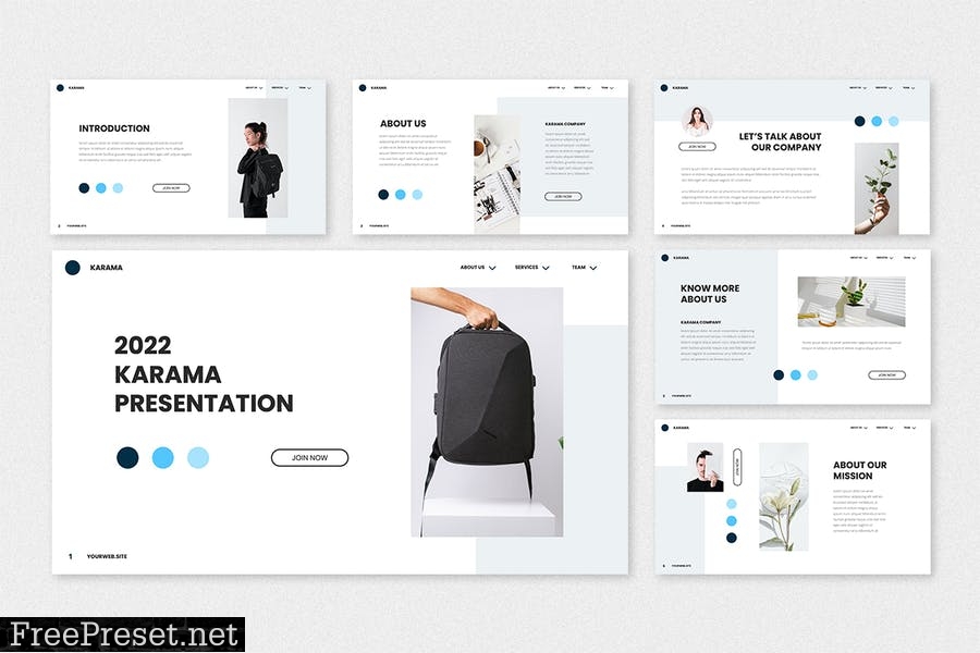 Karama - Creative PowerPoint Template KUW3XTL