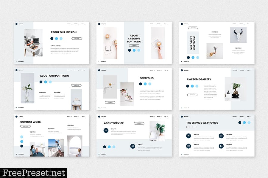 Karama - Creative PowerPoint Template KUW3XTL