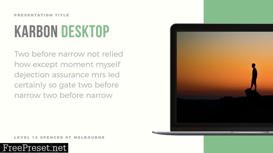 Karbon — Powerpoint Presentation Template KEB5BR