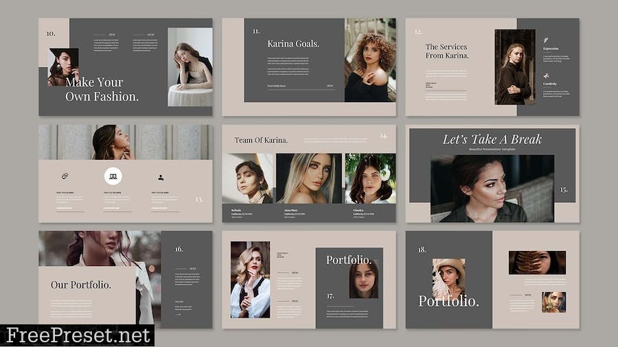 Karina - Beauty Presentation PowerPoint Template NFJFJ2M