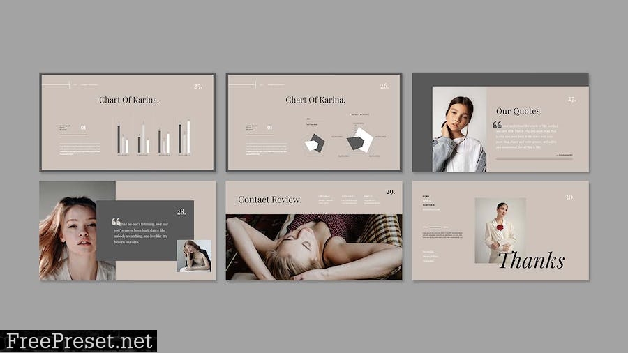 Karina - Beauty Presentation PowerPoint Template NFJFJ2M