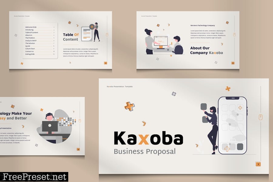 Kaxoba Powerpoint Business Proposal Presentation 99GSV2J