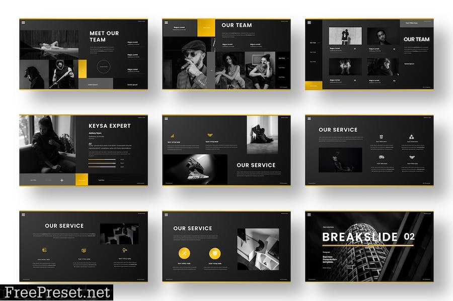 Keysa – Business PowerPoint Template WAZAWMF