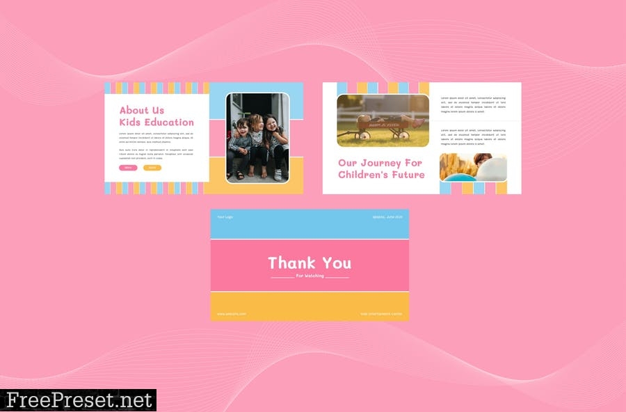 Kids Education Presentation Template - Powerpoint P4PQ2HP