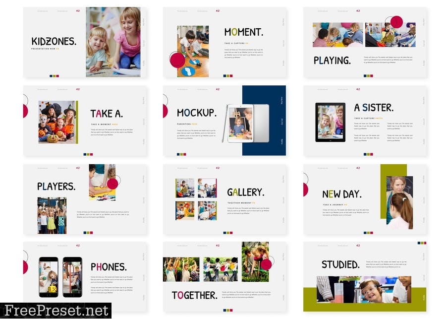 Kidzones - Presentation Template BW5P5VU