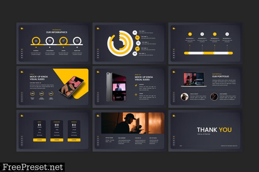 Kinoa - Film Maker & Movies Studio PowerPoint NM2X7VN