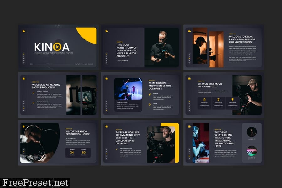 Kinoa - Film Maker & Movies Studio PowerPoint NM2X7VN