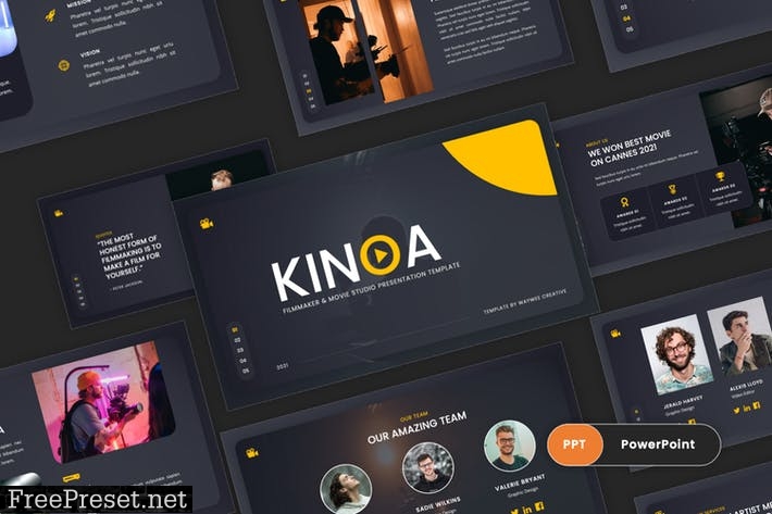 Kinoa - Film Maker & Movies Studio PowerPoint NM2X7VN