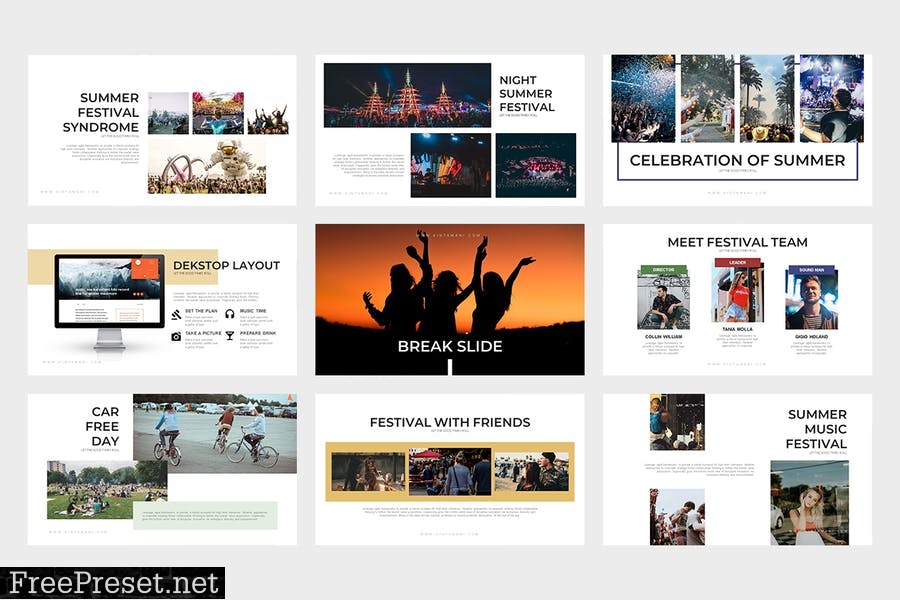 Kintamani : Summer Festival Powerpoint Template 86XLSE