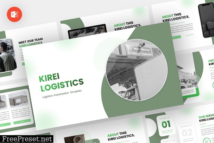 Kirei - Logistics Powerpoint Template A8X67M2