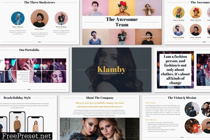 Klamby - Powerpoint Template PU6UBE