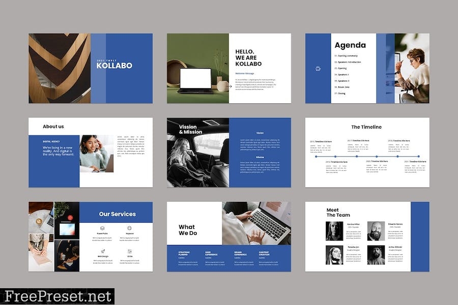 Kollabo Business Google Slides Template WYXHL84