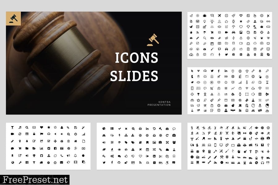 Kontra - Attourney & Lawyer Powerpoint Template YNFTNTD