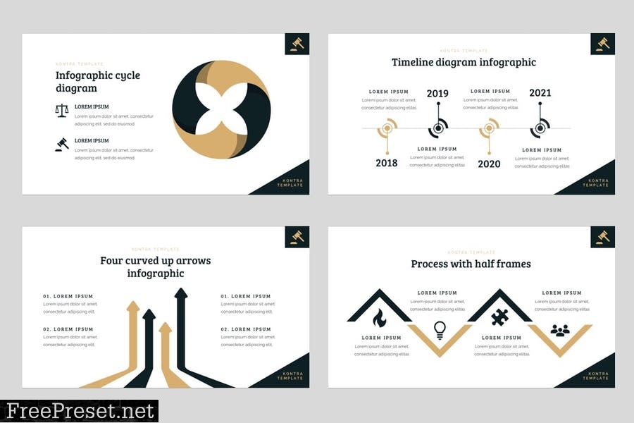 Kontra - Attourney & Lawyer Powerpoint Template YNFTNTD