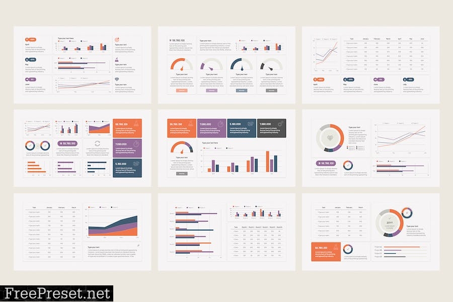 KPI Dashboard Kit PowerPoint Templates P77M6B5