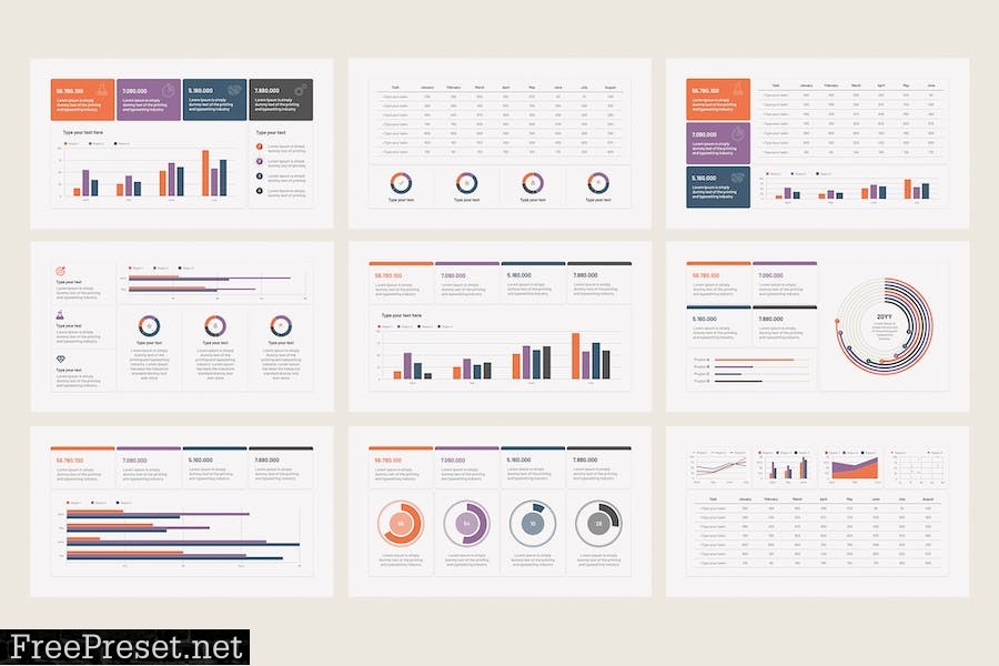 KPI Dashboard Kit PowerPoint Templates P77M6B5