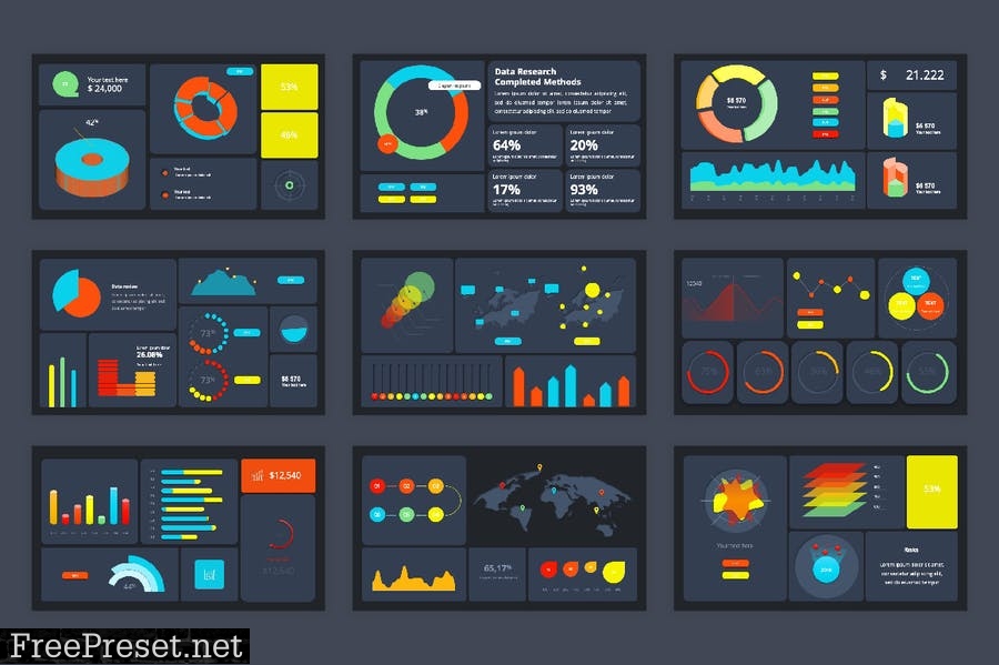 KPI Dashboard PowerPoint Template MWC6YE4