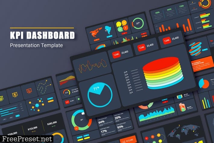 KPI Dashboard PowerPoint Template MWC6YE4