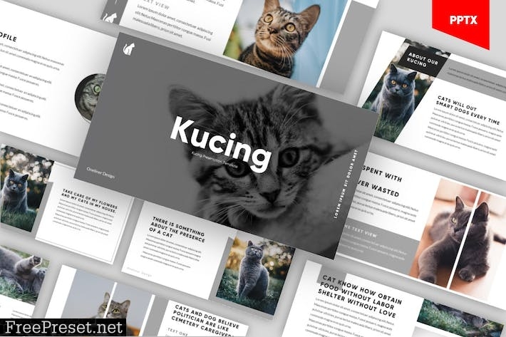 Kucing - Pet Shop Powerpoint Template LFRW3WV