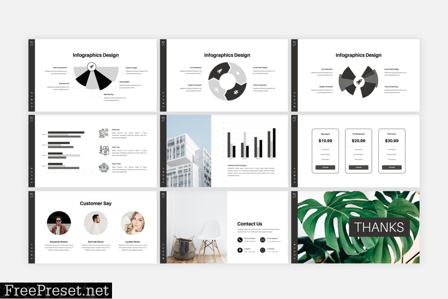 Kult - Minimal Creative PowerPoint Template 8HSKWXN