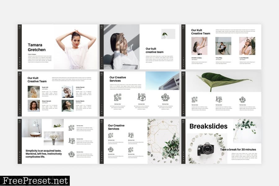 Kult - Minimal Creative PowerPoint Template 8HSKWXN