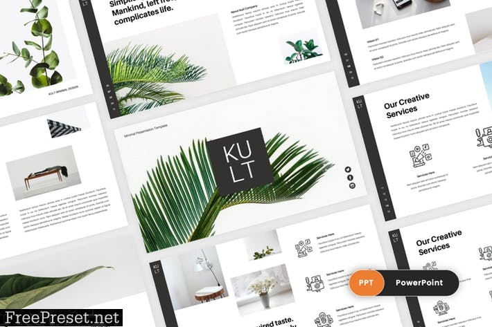 Kult - Minimal Creative PowerPoint Template 8HSKWXN