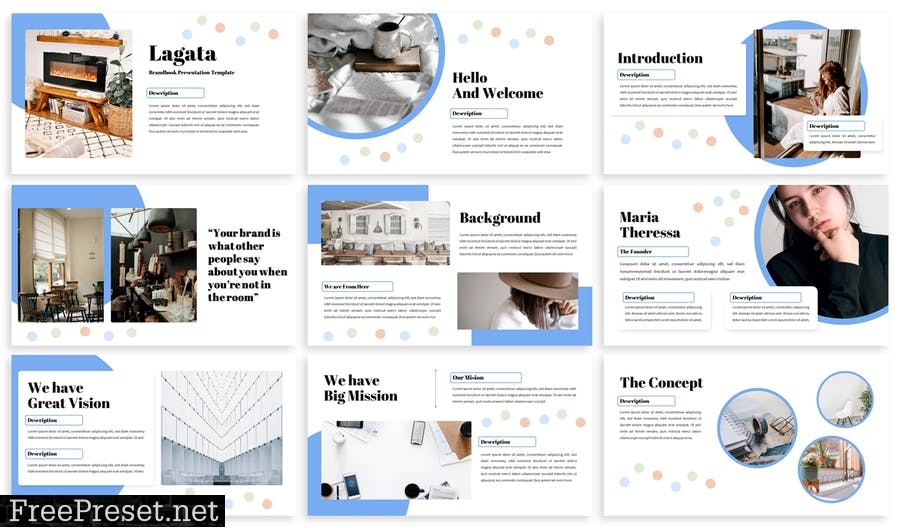 Lagata - Creative Brandbook Powerpoint Template 6GLYU2T