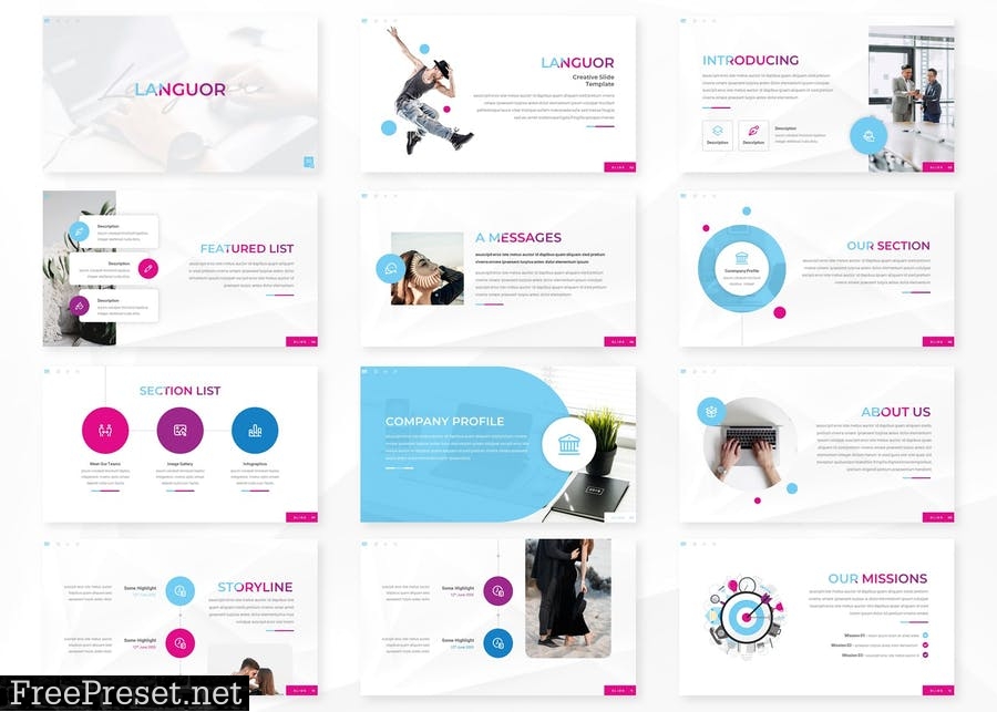 Languor - Presentation Template K45PBEU