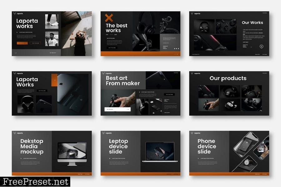 Laporta – Business PowerPoint Template SVXCN9V