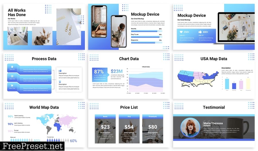 Larkat - Business Powerpoint Template VWNCJFF