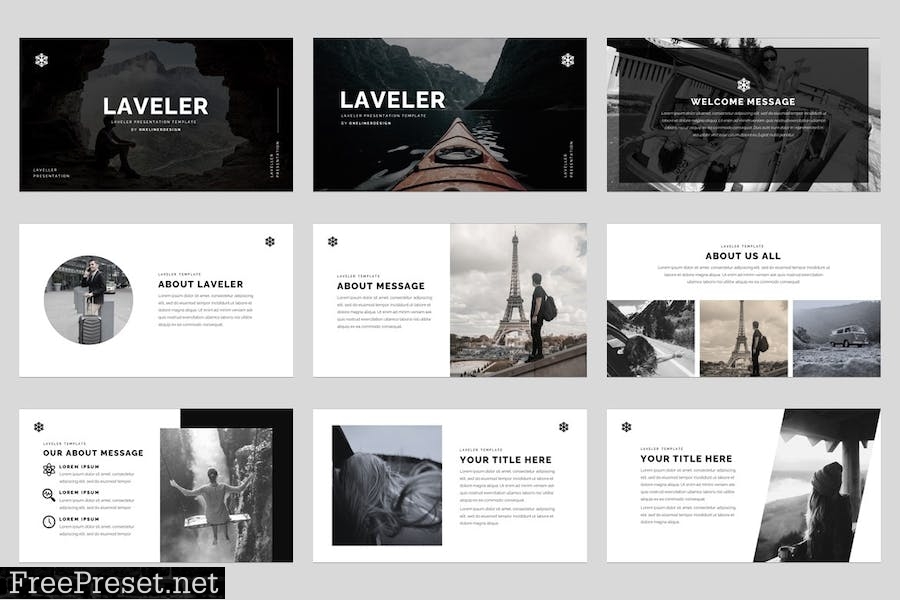 Laveler -Traveling & Adventure Powerpoint Template W92NATF