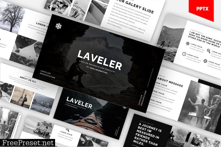 Laveler -Traveling & Adventure Powerpoint Template W92NATF