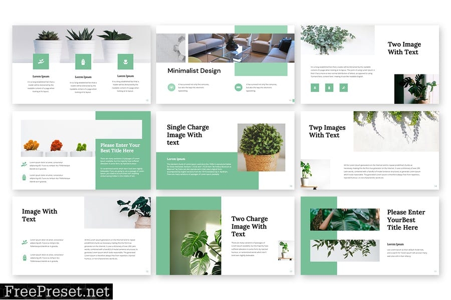 Leafa - Minimal Powerpoint Template SV9PBRP