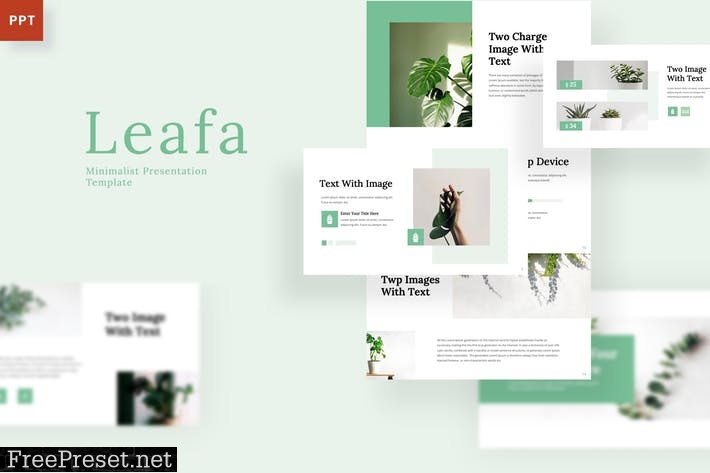 Leafa - Minimal Powerpoint Template SV9PBRP