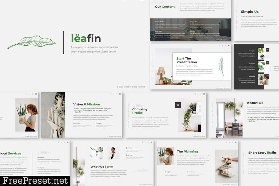 Leafin Presentation Template FJAUBFR