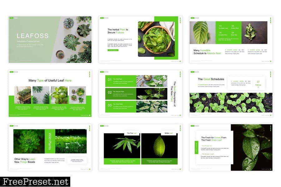 Leafoss Presentation Template 5ZR4GTP