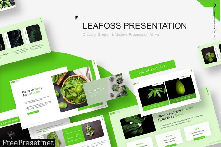 Leafoss Presentation Template 5ZR4GTP