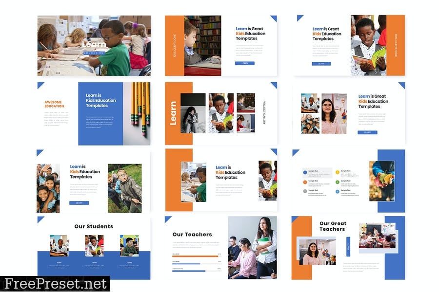 Learn - Powerpoint Template VJVXSZM