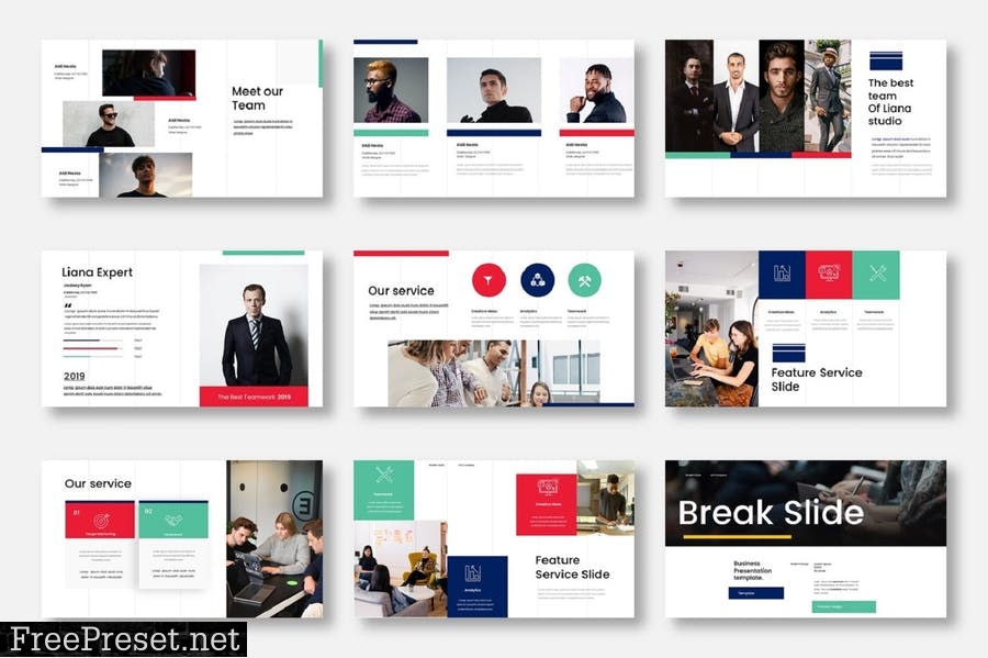 Liana – Business PowerPoint Template QSQHHQJ