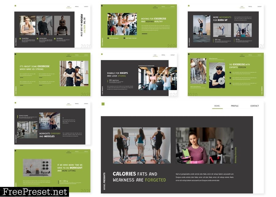 Liftings Gyme | Presentation Template 5JRF4XM