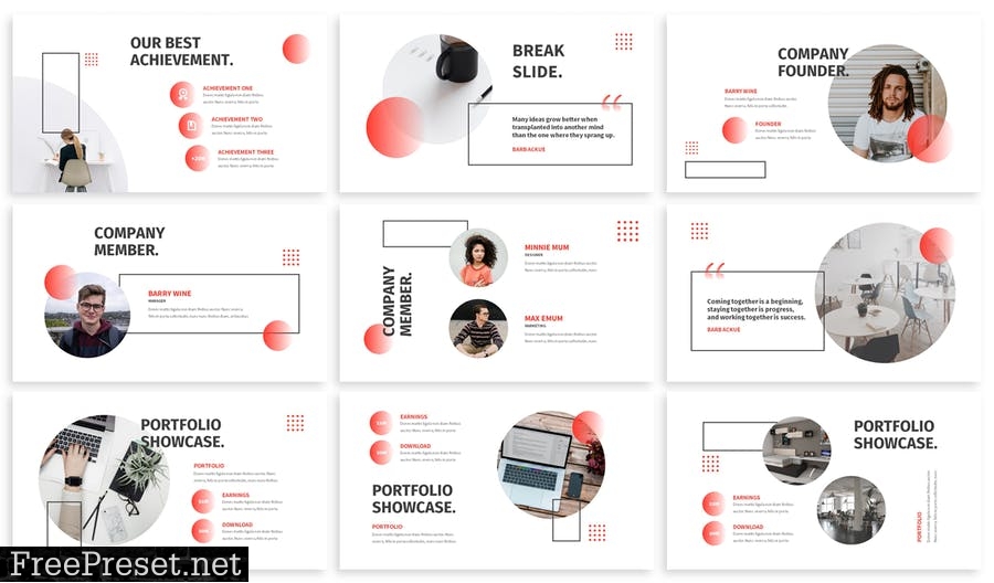 Lings - Business Powerpoint Template X83PGRK