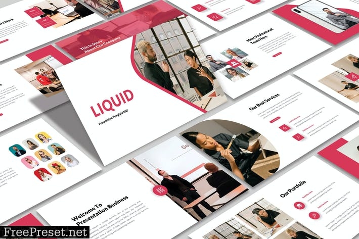 LIQUID - Powerpoint Template ZYJRTKG