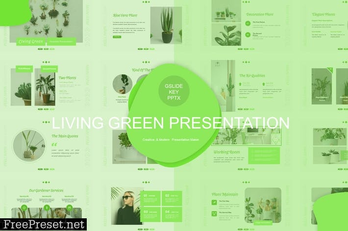 Living Green Presentation Template DPR6END